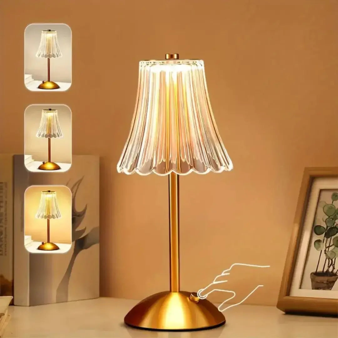 Luminária Abajur de Mesa LED 3 Cores - Modern Casa
