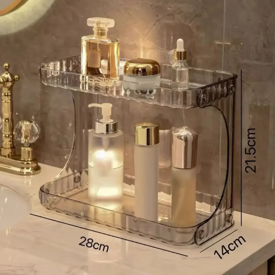Organizador Multiuso de Acrílico com 2 Andares - Modern Casa