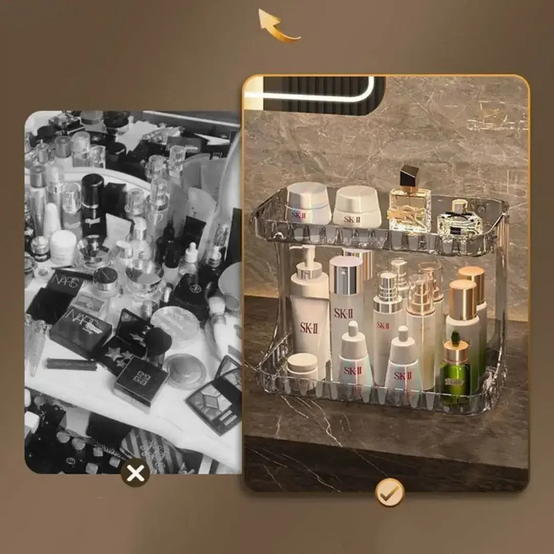 Organizador Multiuso de Acrílico com 2 Andares - Modern Casa