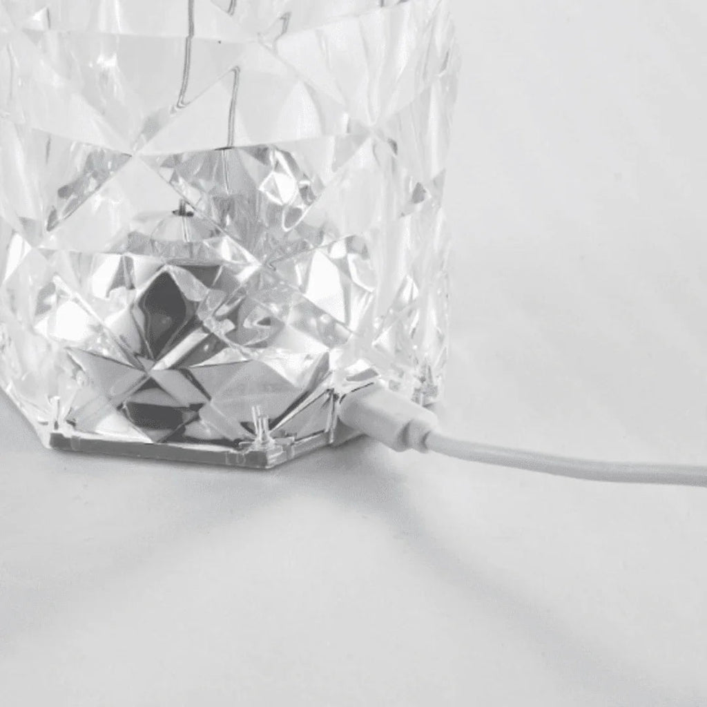 Luminária Cristal de Mesa LED com Controle Remoto - Modern Casa