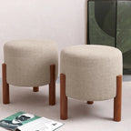 Puff Banqueta Linho - Modern Casa