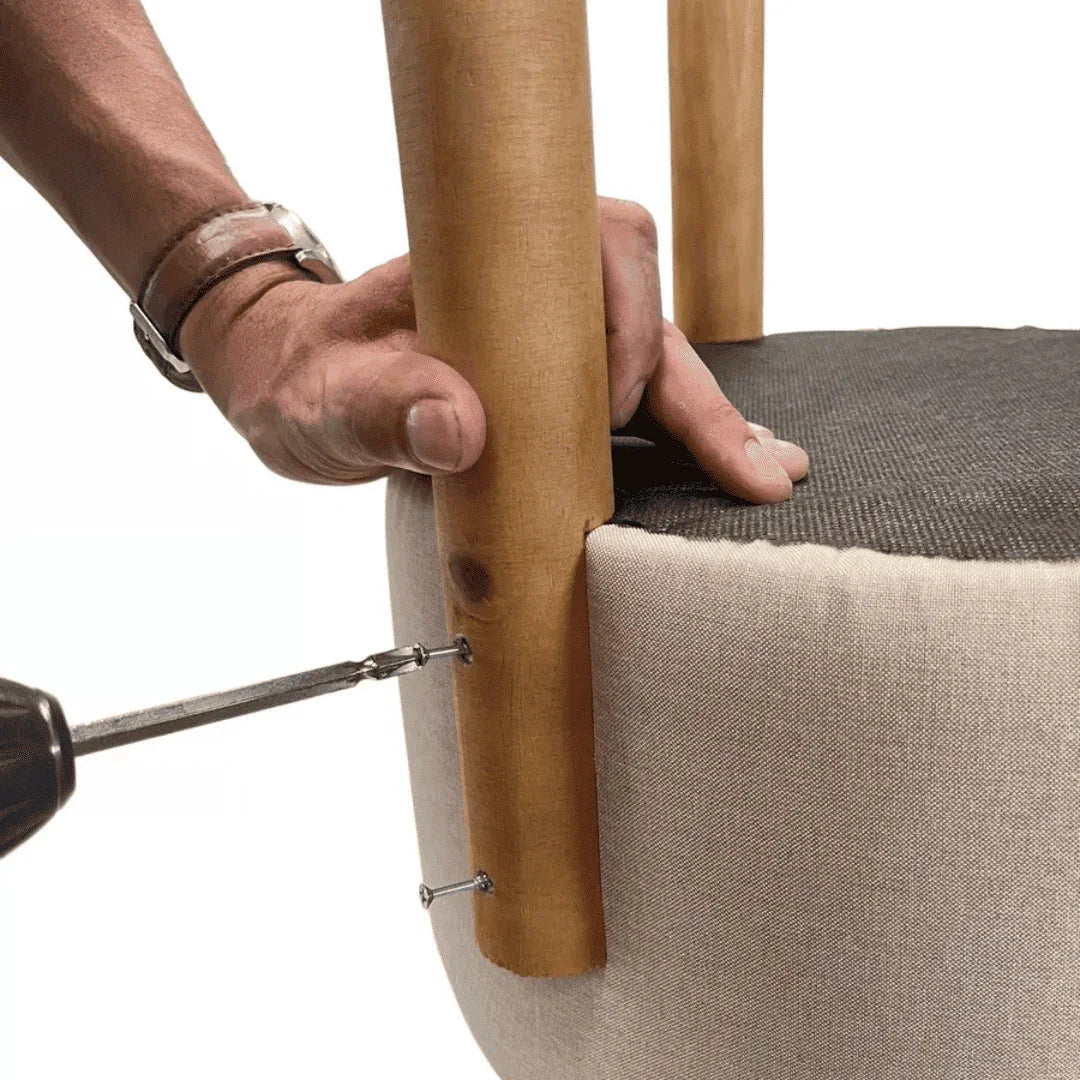 Puff Banqueta Linho - Modern Casa