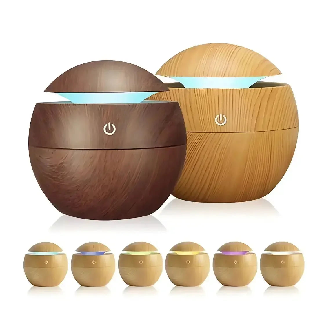Umidificador Ultrassônico Madeira USB - Modern Casa