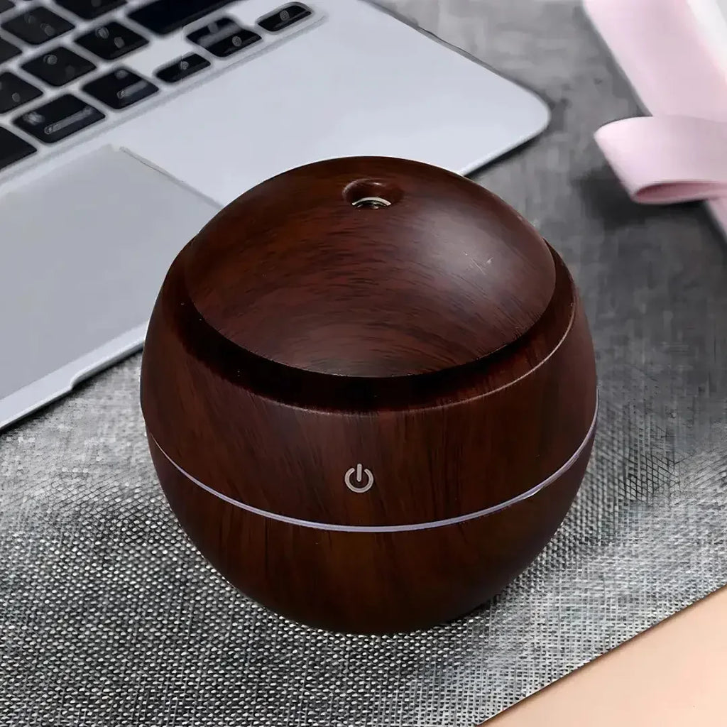 Umidificador Ultrassônico Madeira USB - Modern Casa