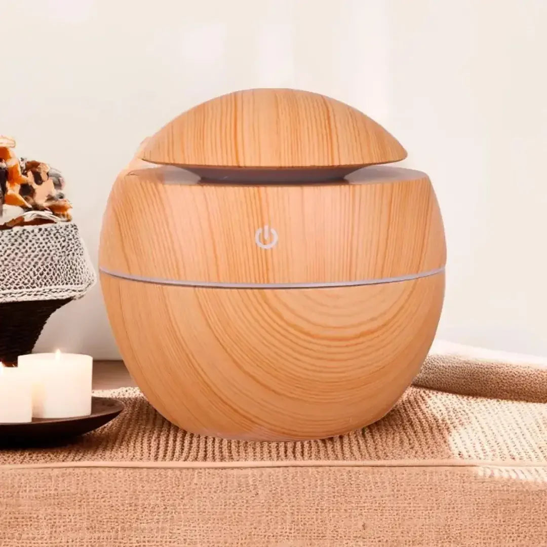 Umidificador Ultrassônico Madeira USB - Modern Casa